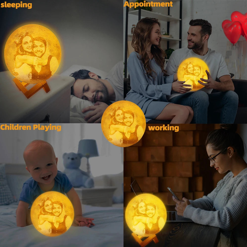 Personalized Moon Lamp – Turn Your Memories Into Light